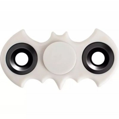Batman Fidget Spinner Tri-Spinner Hand Spinner Finger Spinner Toy Stress Reducer for Anxiety and Stress Relief - White   